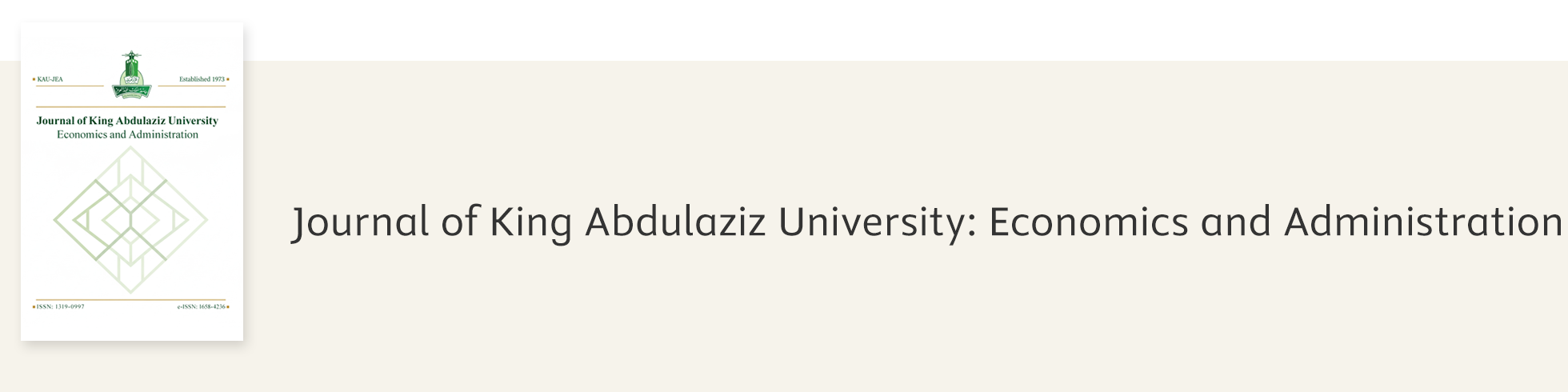 Journal of King Abdulaziz University: Economics and Administration